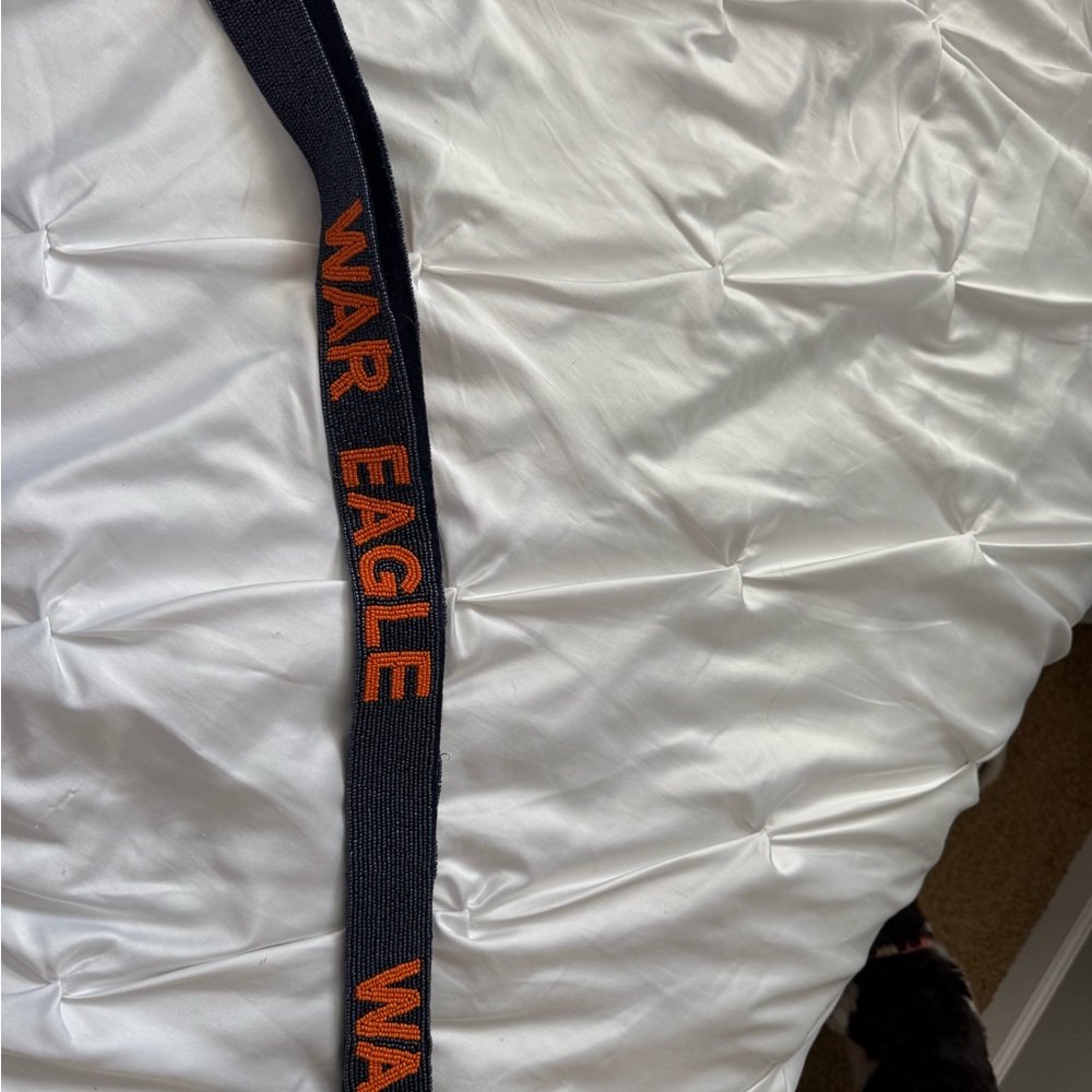 Auburn War Eagle beaded purse strap